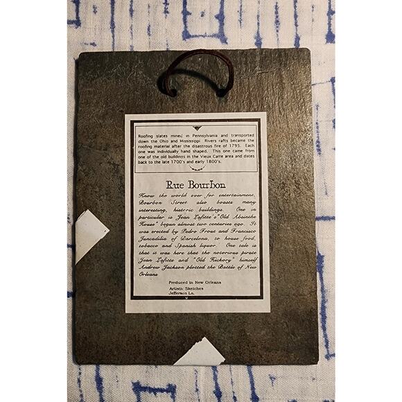 1795 Slate Roofing Tile With The Old‎ Absinthe House - Picture 3 of 6